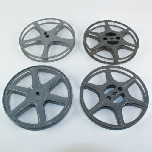 16mm Filmspoel metaal 120 meter (17.6 cm) - donker grijs (gebruikt) - Afbeelding 2