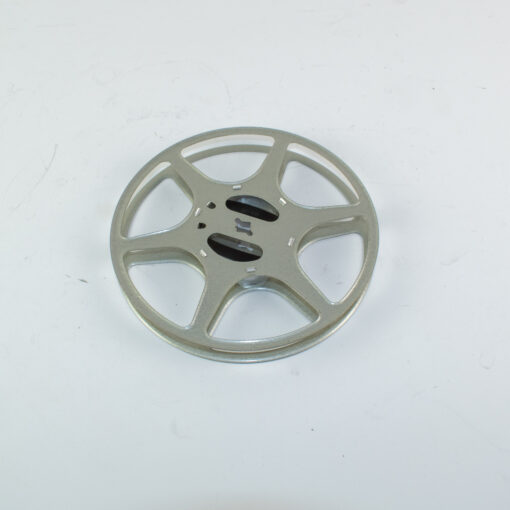 16mm Filmspoel metaal 120 meter (17.6 cm) - licht grijs (gebruikt)
