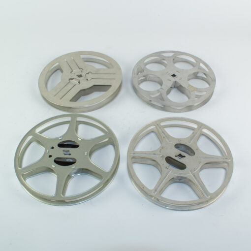 16mm Filmspoel metaal 120 meter (17.6 cm) - licht grijs (gebruikt) - Afbeelding 2