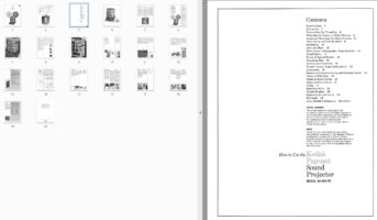 Kodak Pageant Sound Projector MODEL AV-256-TR Gebruikshandleiding, Talen: Engels preview