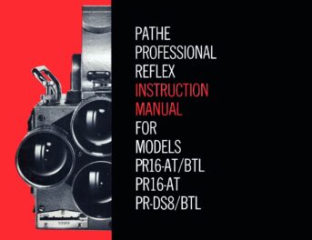 Pathé Professional Reflex PR16-T/BTL PR16-AT PR-DS8-BTL Gebruikshandleiding, Talen: Engels cover