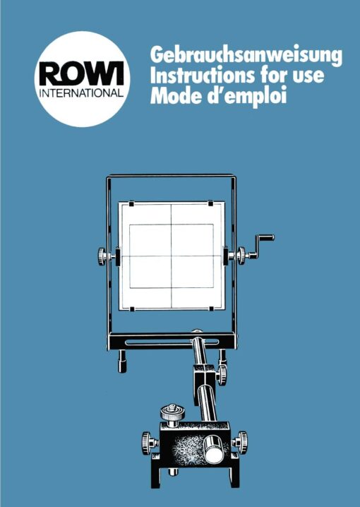 Rowi Titler - Titelgerät - Titreuse User manual, Languages: German English French