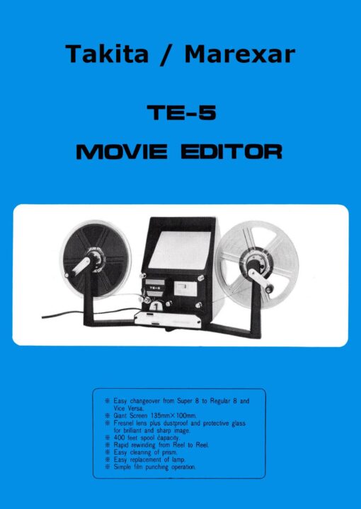Takita Marexar TE-5 Movie Editor User manual, Languages: English