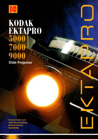 Kodak EKTAPRO 5000 7000 9000 slide projector Gebruikshandleiding, Talen: Italiaans Nederlands Zweeds Fins cover