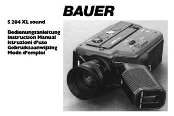 Bauer S204XL sound Gebruikshandleiding, Talen: Duits Engels Frans Italiaans Nederlands cover