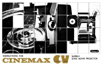 Cinemax Cinemax CV (Cassette Vision) Super 8 8mm movie projector Gebruikshandleiding, Talen: Engels cover
