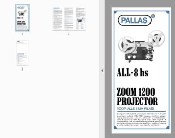 Pallas ALL-8 hs ZOOM 1200 Gebruikshandleiding, Talen: Nederlands preview