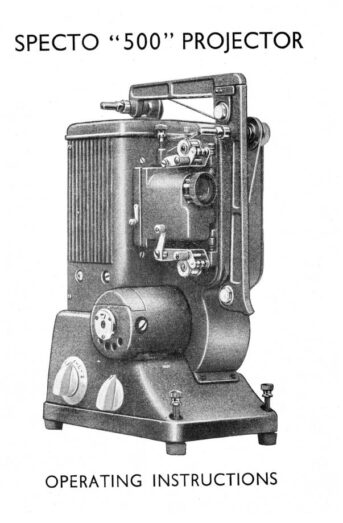 Specto 500 projector Gebruikshandleiding, Talen: Engels cover