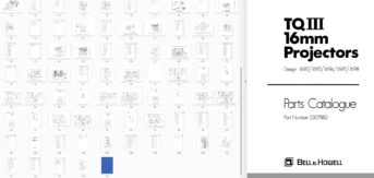 Bell & Howell TQ III 16mm Projectors Design 1692 1693 1694 1695 1698 Onderdelenhandleiding, Talen: Engels preview