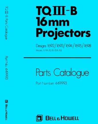 Bell & Howell TQIII-B Designs 1692 1693 1694 1695 1698 Onderdelenhandleiding, Talen: Engels cover