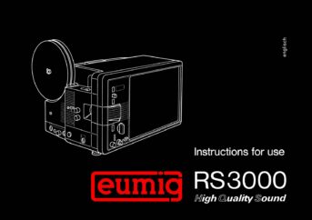 Eumig RS3000 Gebruikshandleiding, Talen: Engels cover