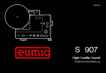 Eumig S907 Gebruikshandleiding, Talen: Duits cover