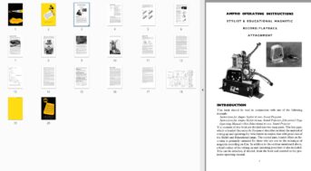 Ampro STYLIST & EDUCATIONAL MAGNETIC RECORD/PLAYBACK ATTACHMENT Gebruikshandleiding, Talen: Engels preview