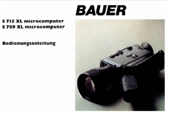 Bauer S715XL S709XL Gebruikshandleiding, Talen: Duits cover