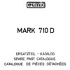 Eumig Mark S 710D Onderdelenhandleiding, Talen: Duits Engels Frans cover