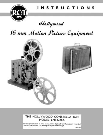 RCA Hollywood Constellation model LMI-32262 Gebruikshandleiding, Talen: Engels cover