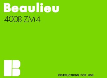Beaulieu 4008 ZM4 Gebruikshandleiding, Talen: Engels cover