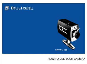 Bell & Howell Model 435 Gebruikshandleiding, Talen: Engels cover