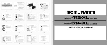 Elmo Super 412-XL Macro - super 614-XL Macro Gebruikshandleiding, Talen: Engels preview