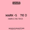 Eumig MARK-S 710D - 705 - 705D Service handleiding, Talen: Duits cover