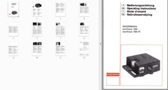 Kindermann Autofocus 1500, autofocus 1500 IR Gebruikshandleiding, Talen: Duits Engels Frans Nederlands preview