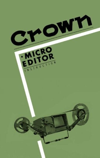 Crown Micro Editor Gebruikshandleiding, Talen: Engels cover