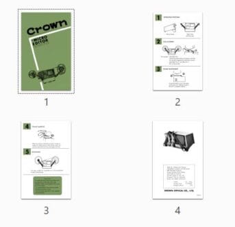 Crown Micro Editor Gebruikshandleiding, Talen: Engels preview