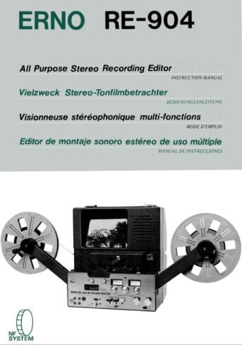 Erno RE-904 Gebruikshandleiding, Talen: Duits Engels Frans Spaans cover