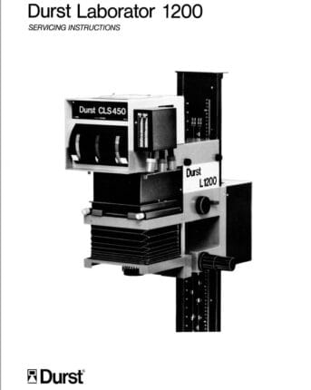 Durst Laborator 1200 service handleiding, Talen: Engels cover
