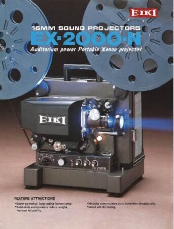 Eiki EX-2000N leaflet, Talen: Engels cover