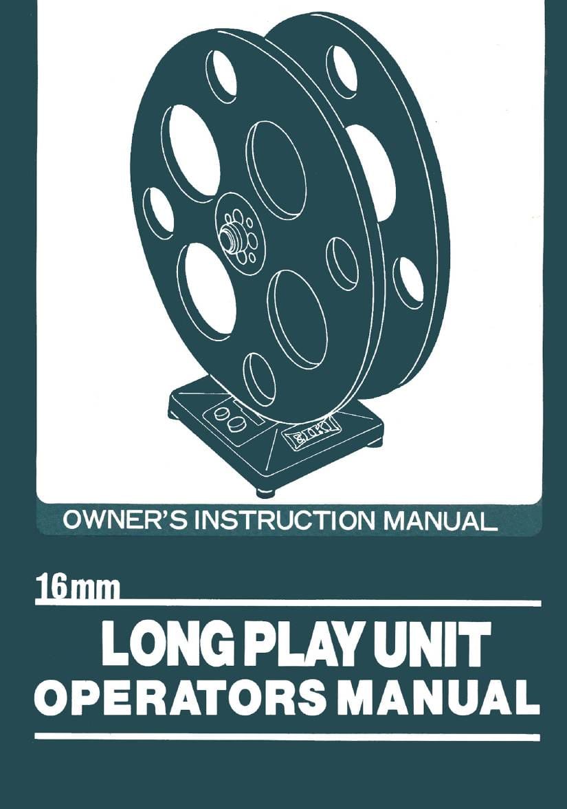 Eiki Long play unit gebruikshandleiding, Talen: Engels cover