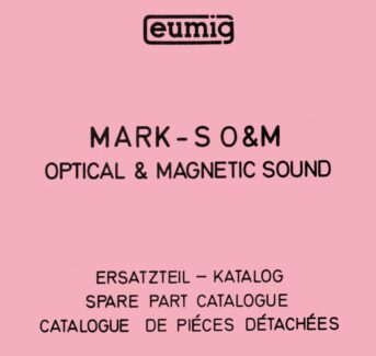 Eumig MARK S O&M onderdelenhandleiding, Talen: Duits Engels Frans cover