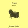 Eumig S909 onderdelenhandleiding, Talen: Duits Engels Frans cover