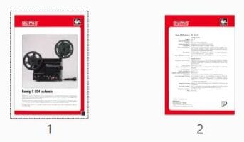 Eumig S934 leaflet, Talen: Italiaans preview
