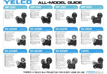 Yelco Film projectors All-model Guide gebruikshandleiding, Talen: Engels preview